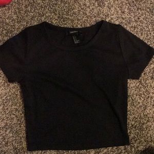 F21 crop top ribbed